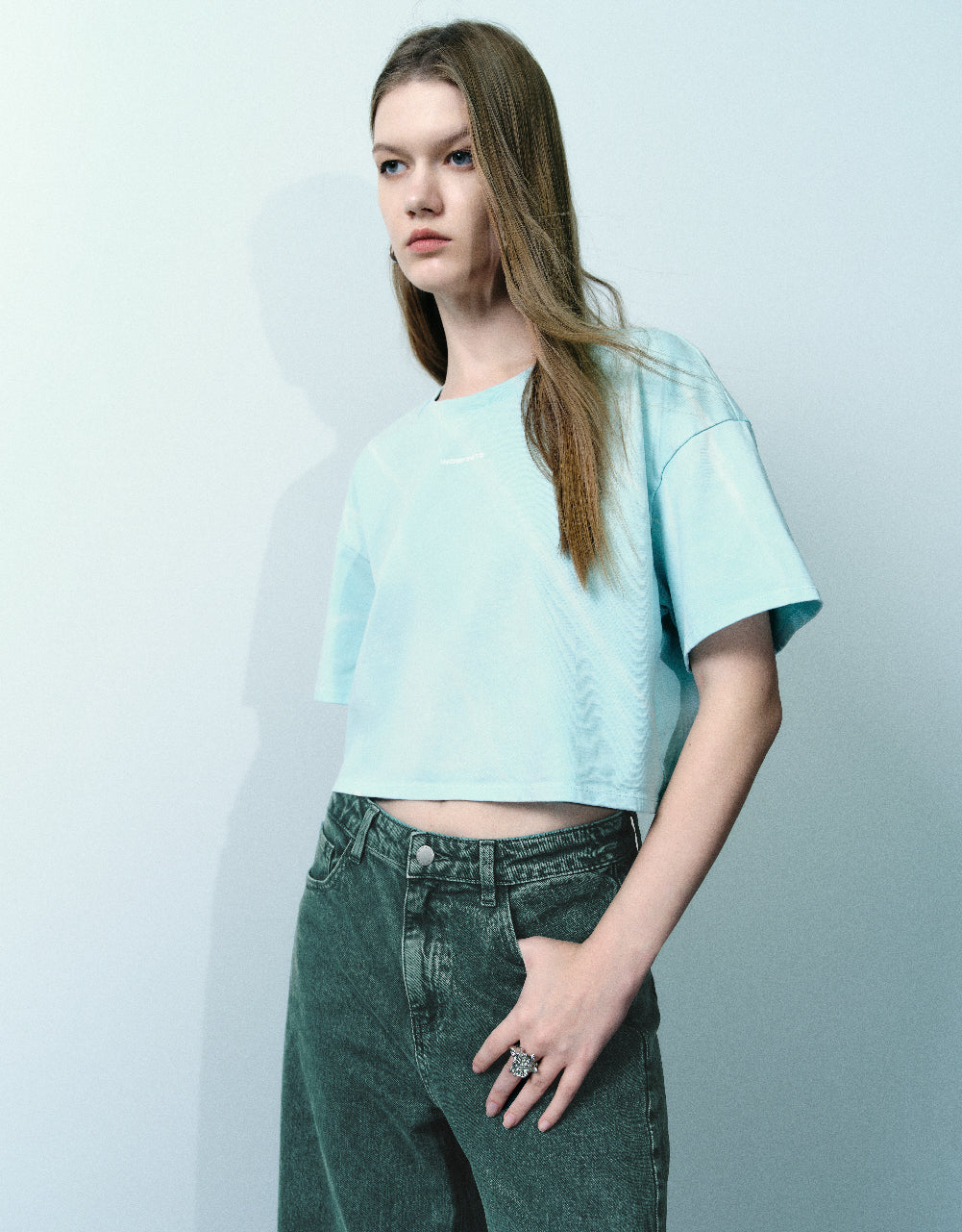 Letter Printed Crew Neck T-Shirt