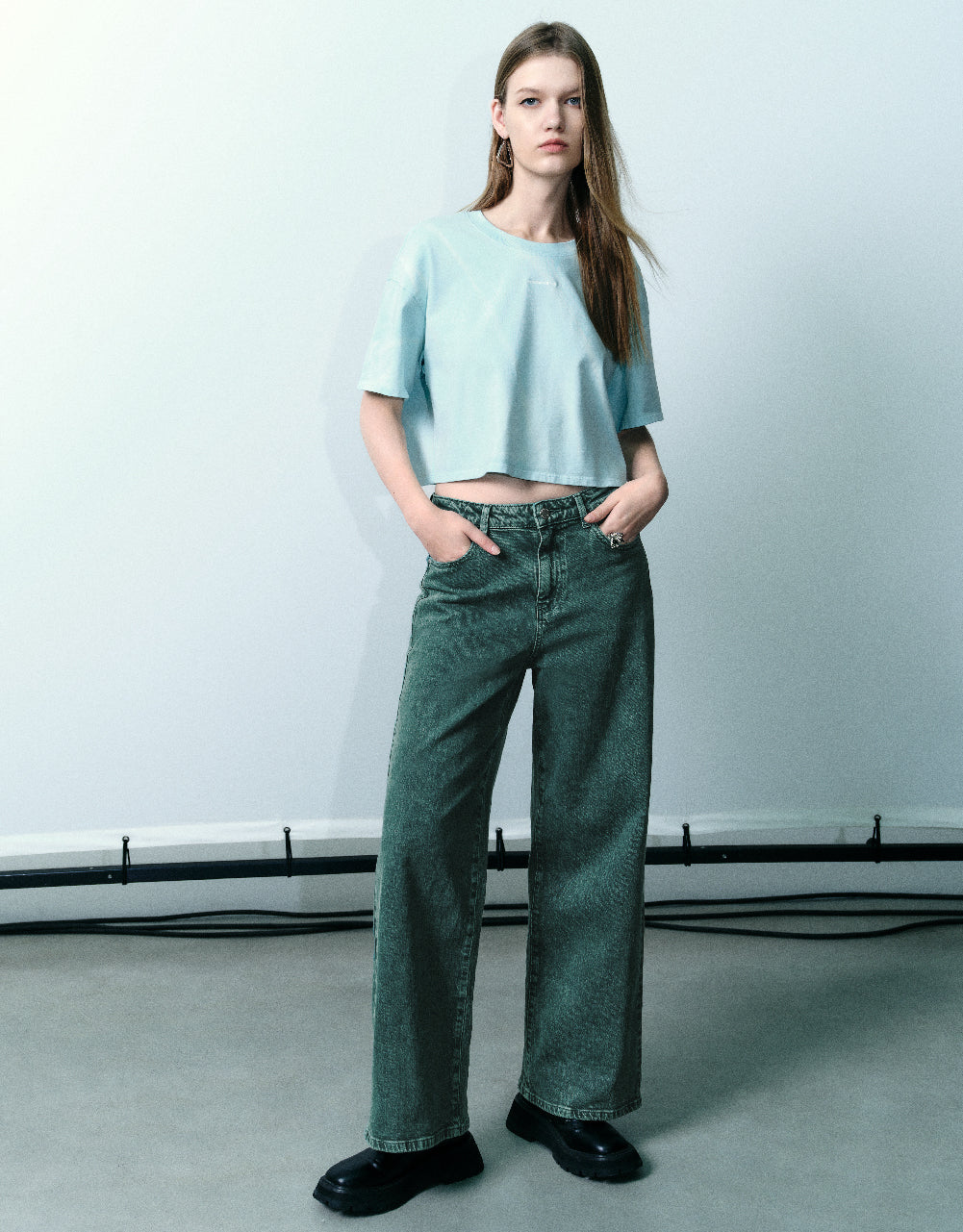 Letter Printed Crew Neck T-Shirt