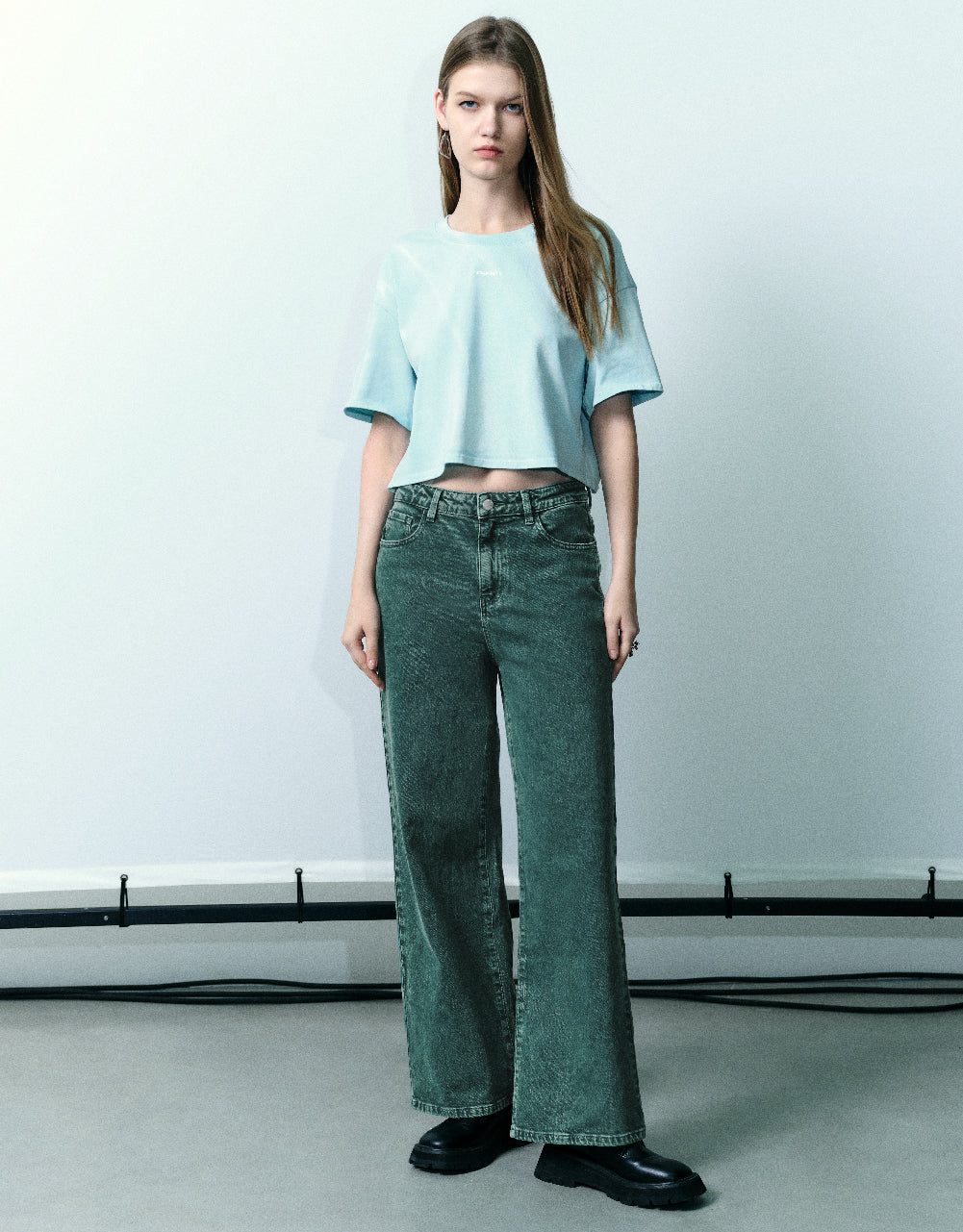 Letter Printed Crew Neck T-Shirt