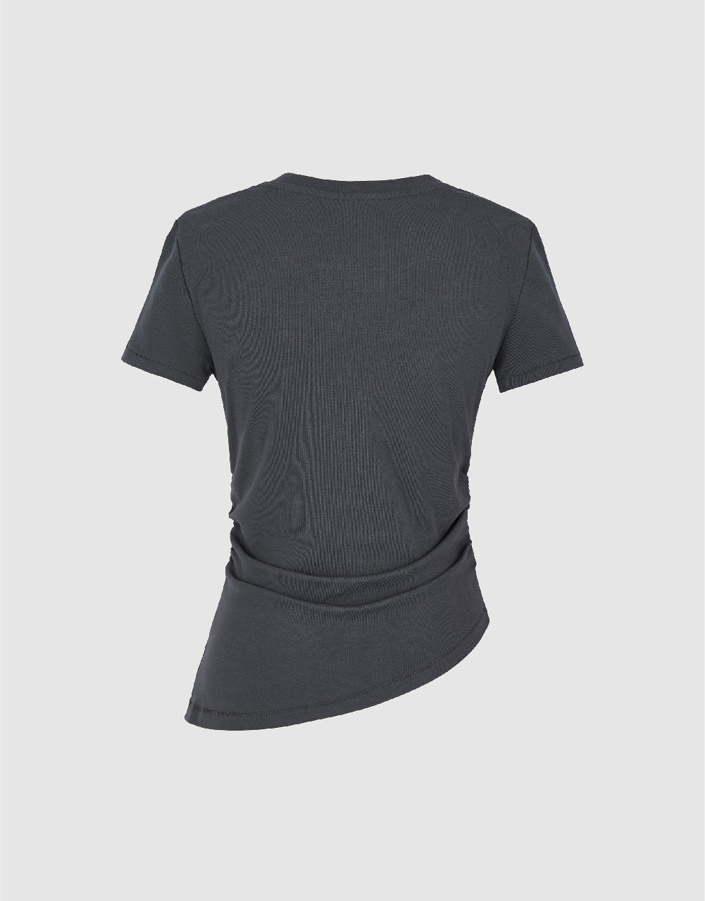 Asymmetric Ruched T-Shirt