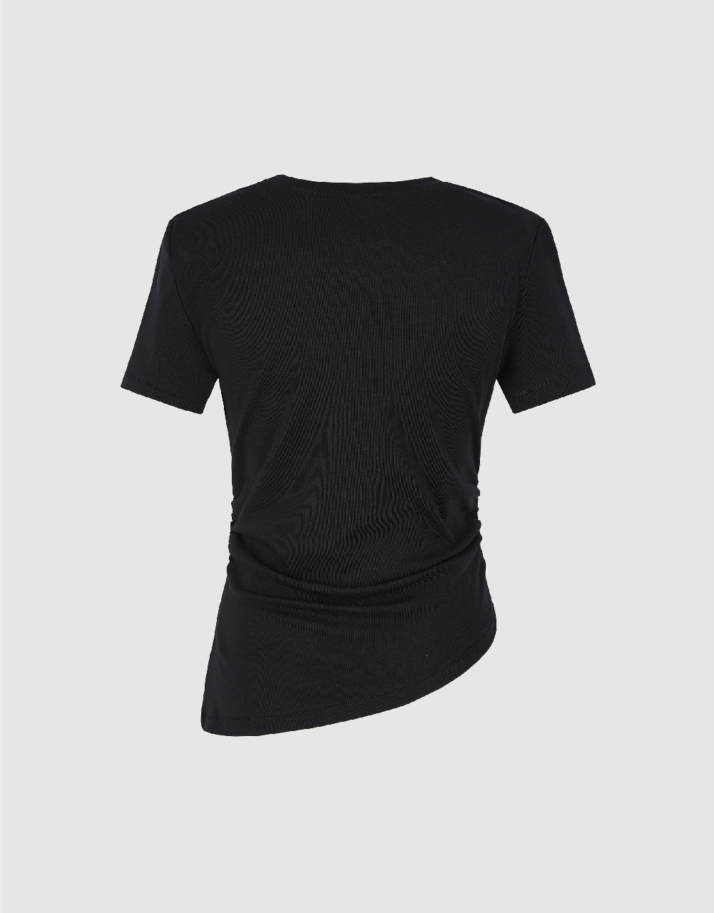 Asymmetric Ruched T-Shirt