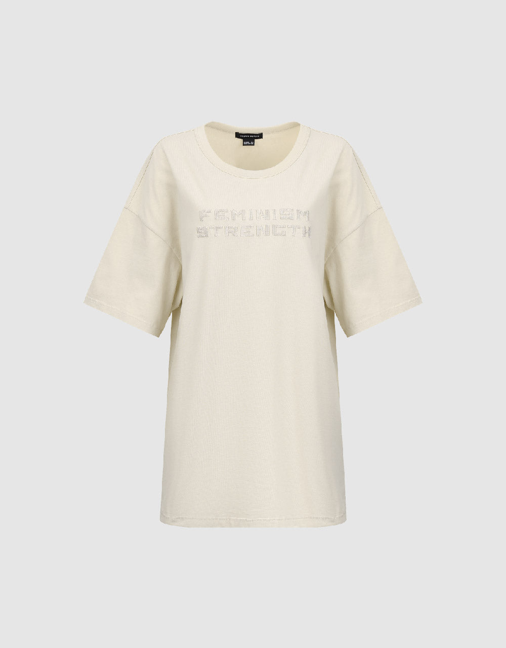 Letter Printed Crew Neck T-Shirt