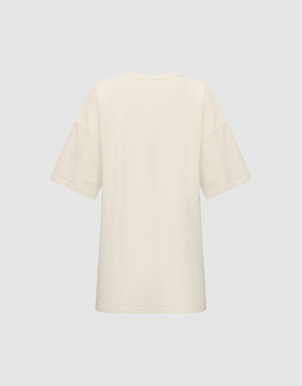 Letter Printed Crew Neck T-Shirt