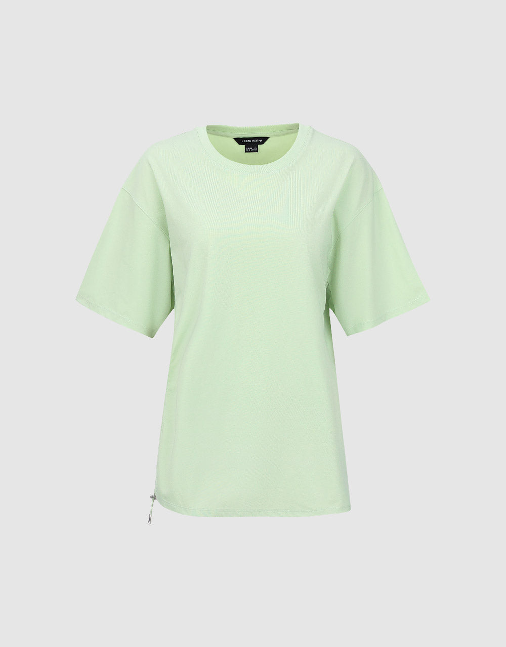 Asymmetric Crew Neck Loose T-Shirt