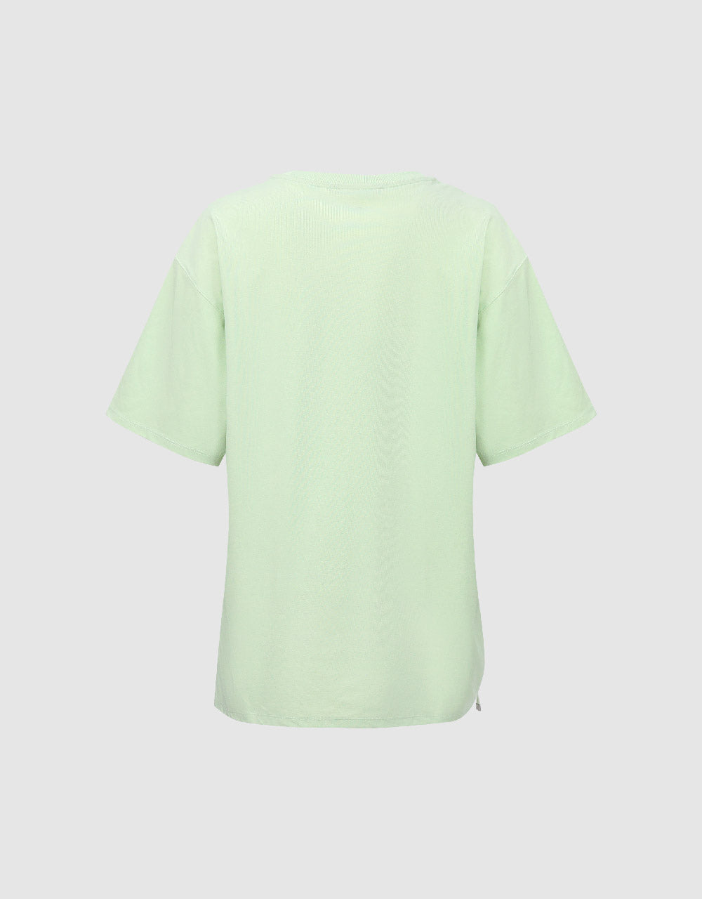 Asymmetric Crew Neck Loose T-Shirt