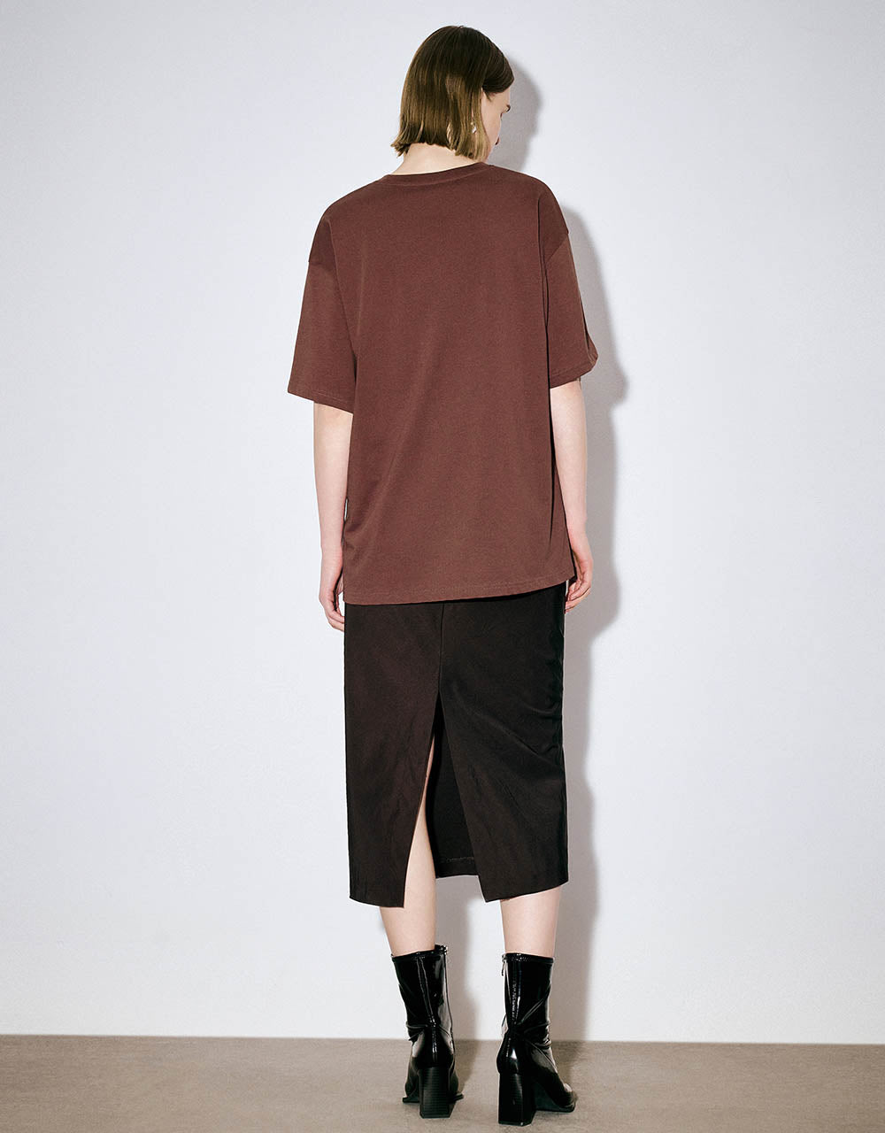 Letter Printed Crew Neck T-Shirt