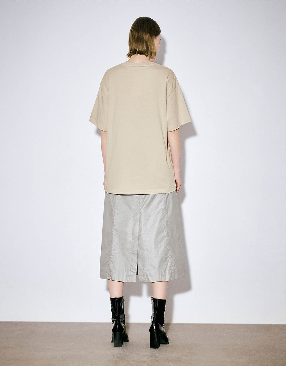 Letter Printed Crew Neck T-Shirt