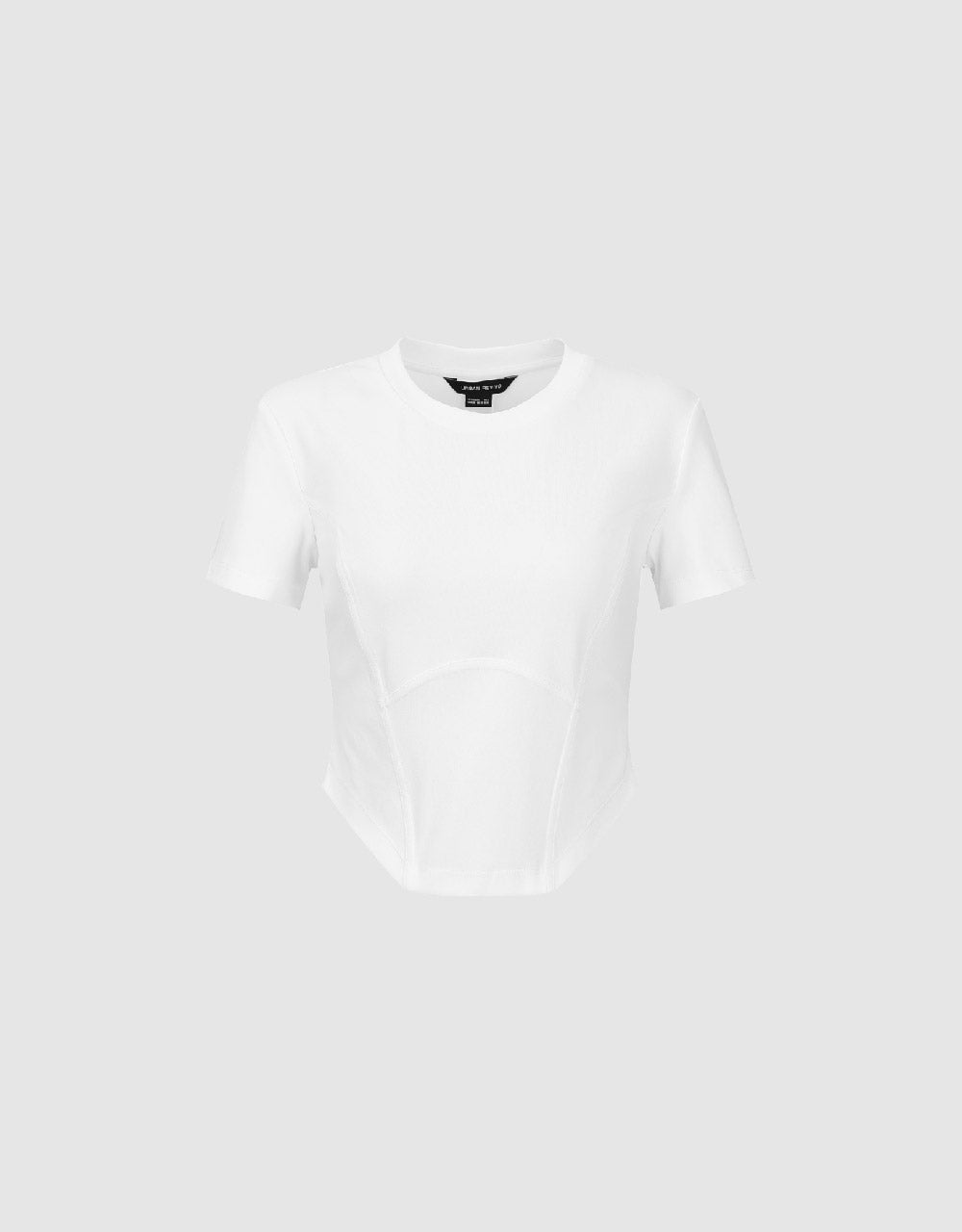 Crew Neck Straight Skinny T-Shirt