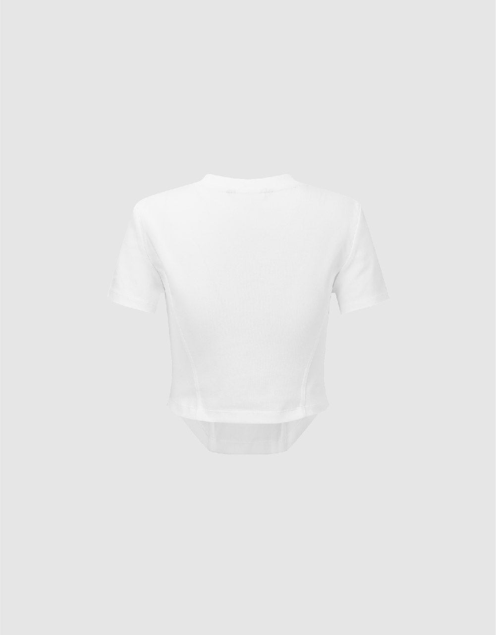 Crew Neck Straight Skinny T-Shirt