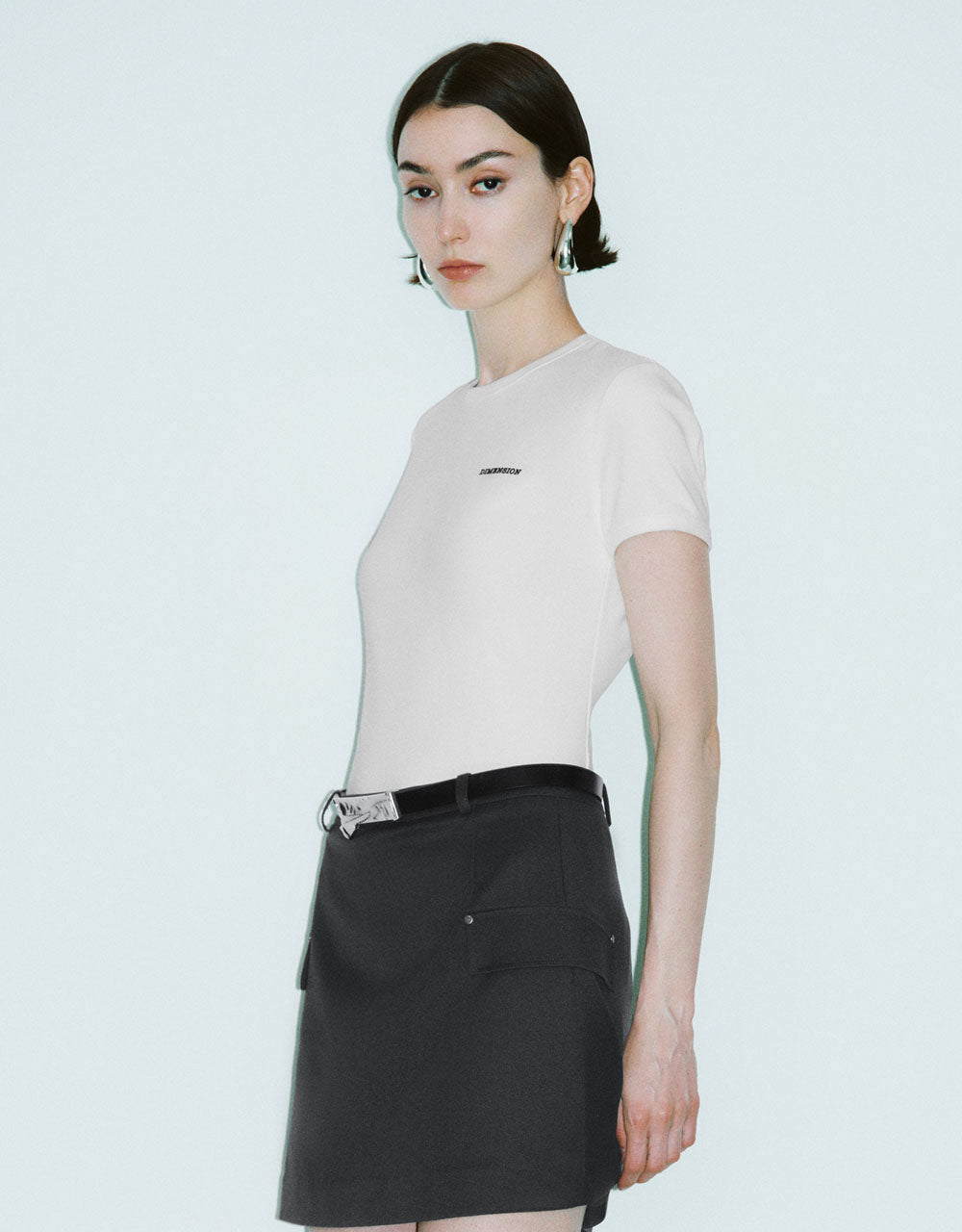 Letter Printed Crew Neck T-Shirt