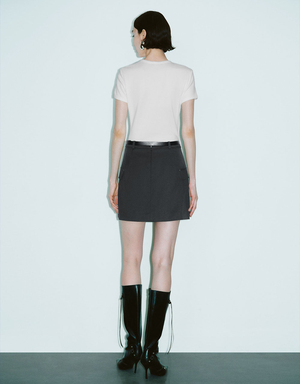 Letter Printed Crew Neck T-Shirt