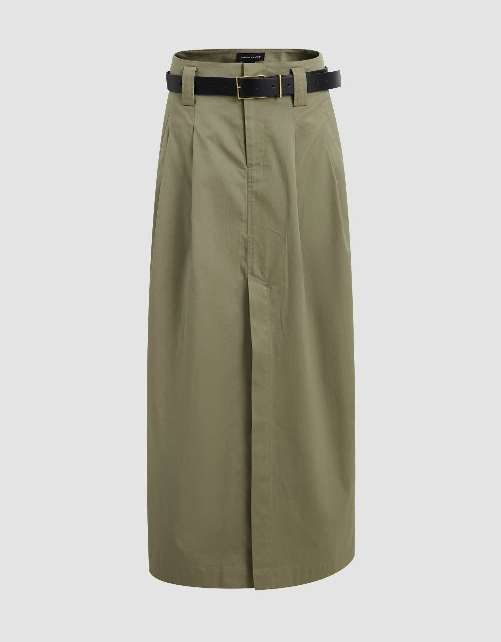 Straight Skirt With Belt