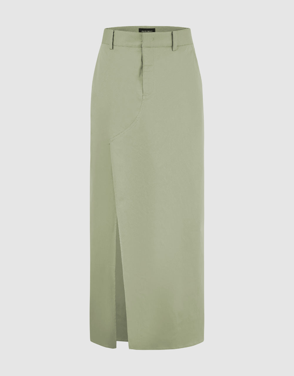 Split Hem Midi Straight Skirt