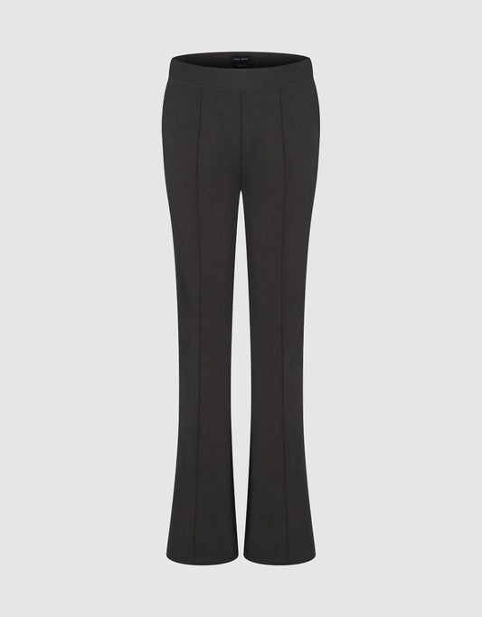 Elastic Waist Knitted Straight Pants