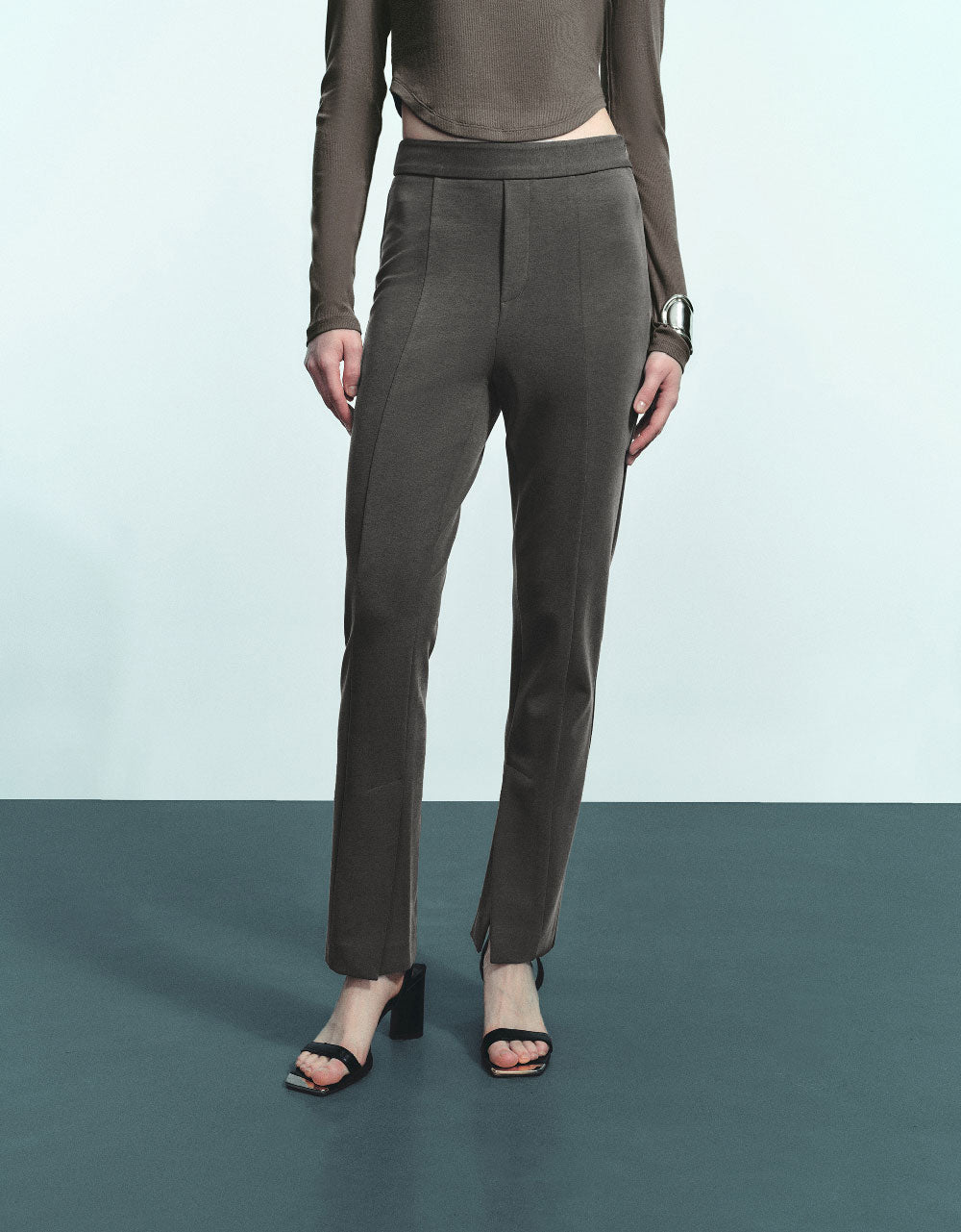 Knitted Straight Pants