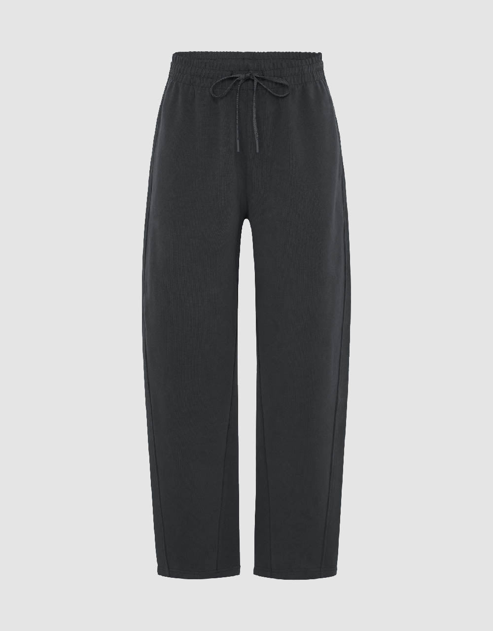 Drawstring Waist Knitted Wide-Leg Pants