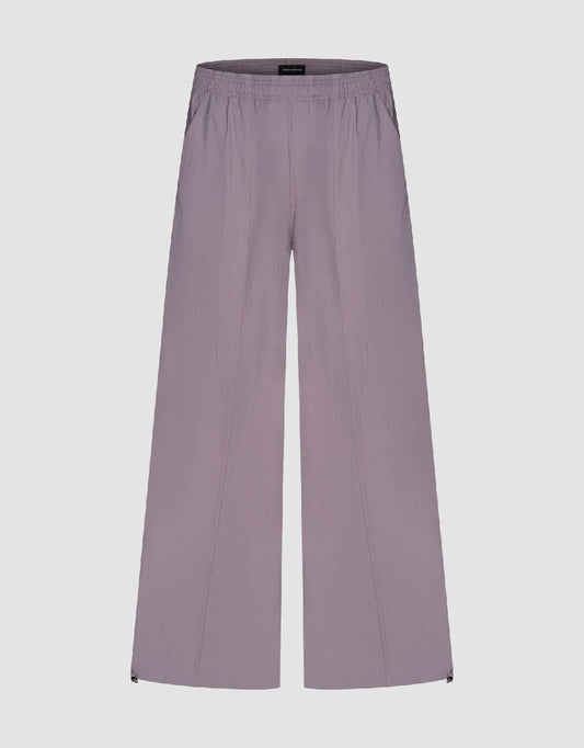 Elastic Waist Knitted Wide-Leg Pants