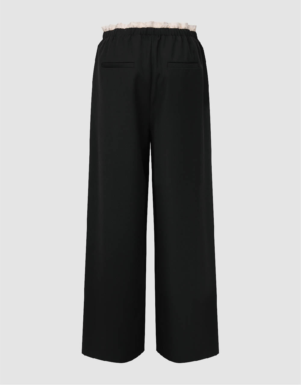 Drawstring Waist Wide-Leg Pants