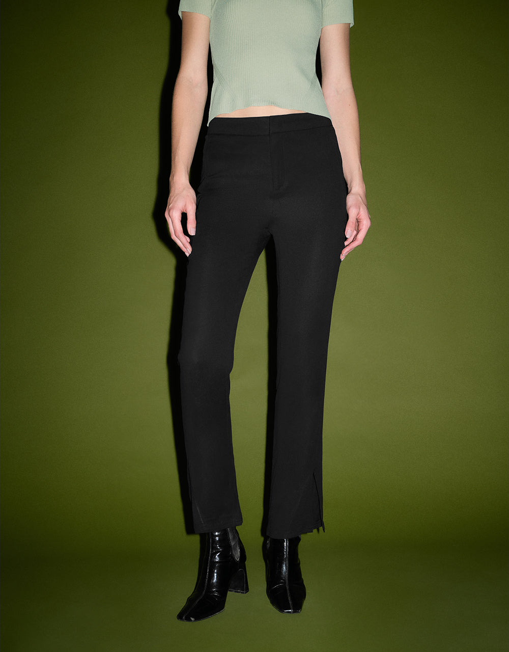 Split Hem Flare Pants