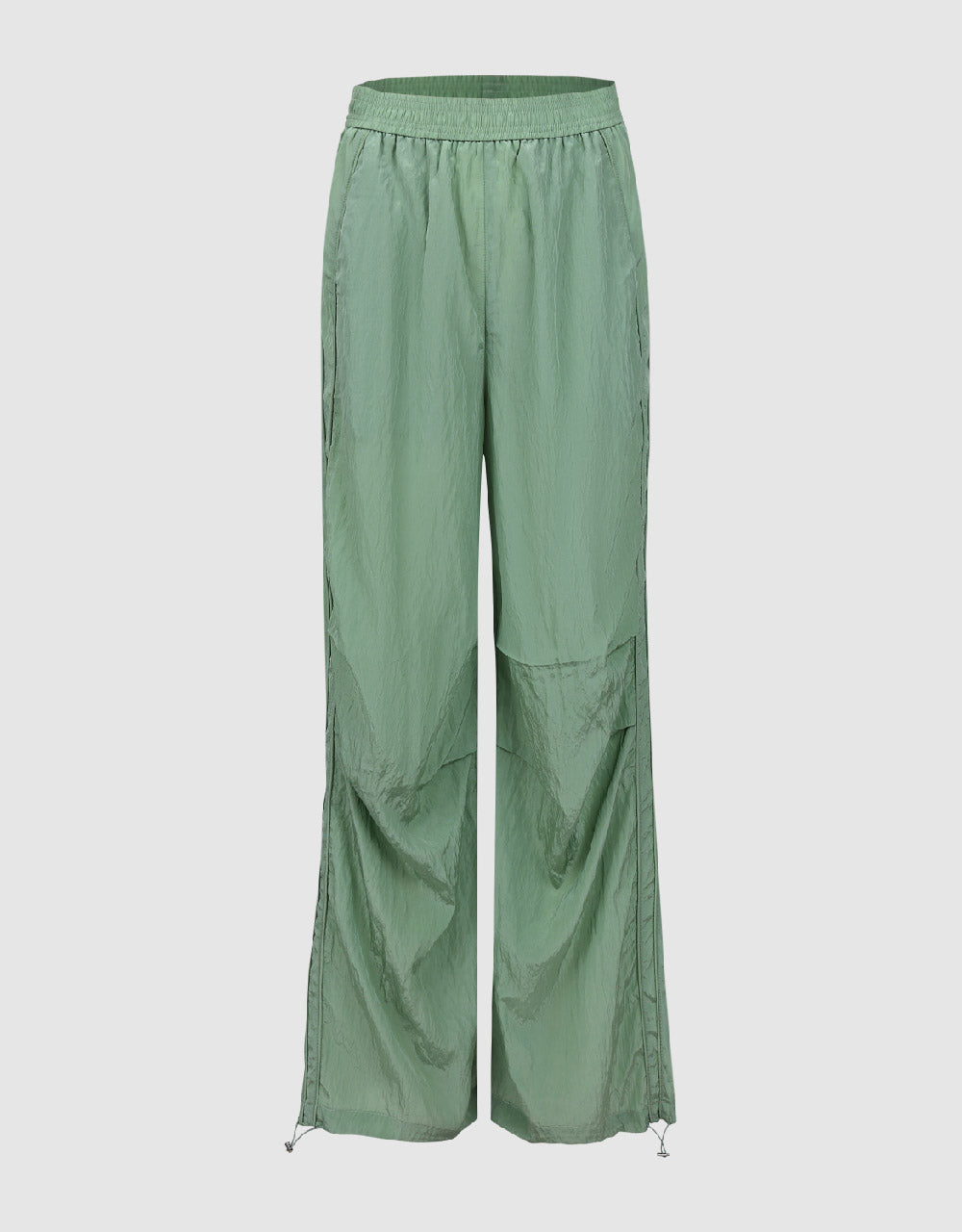 Elastic Waist Loose Wide-Leg Pants