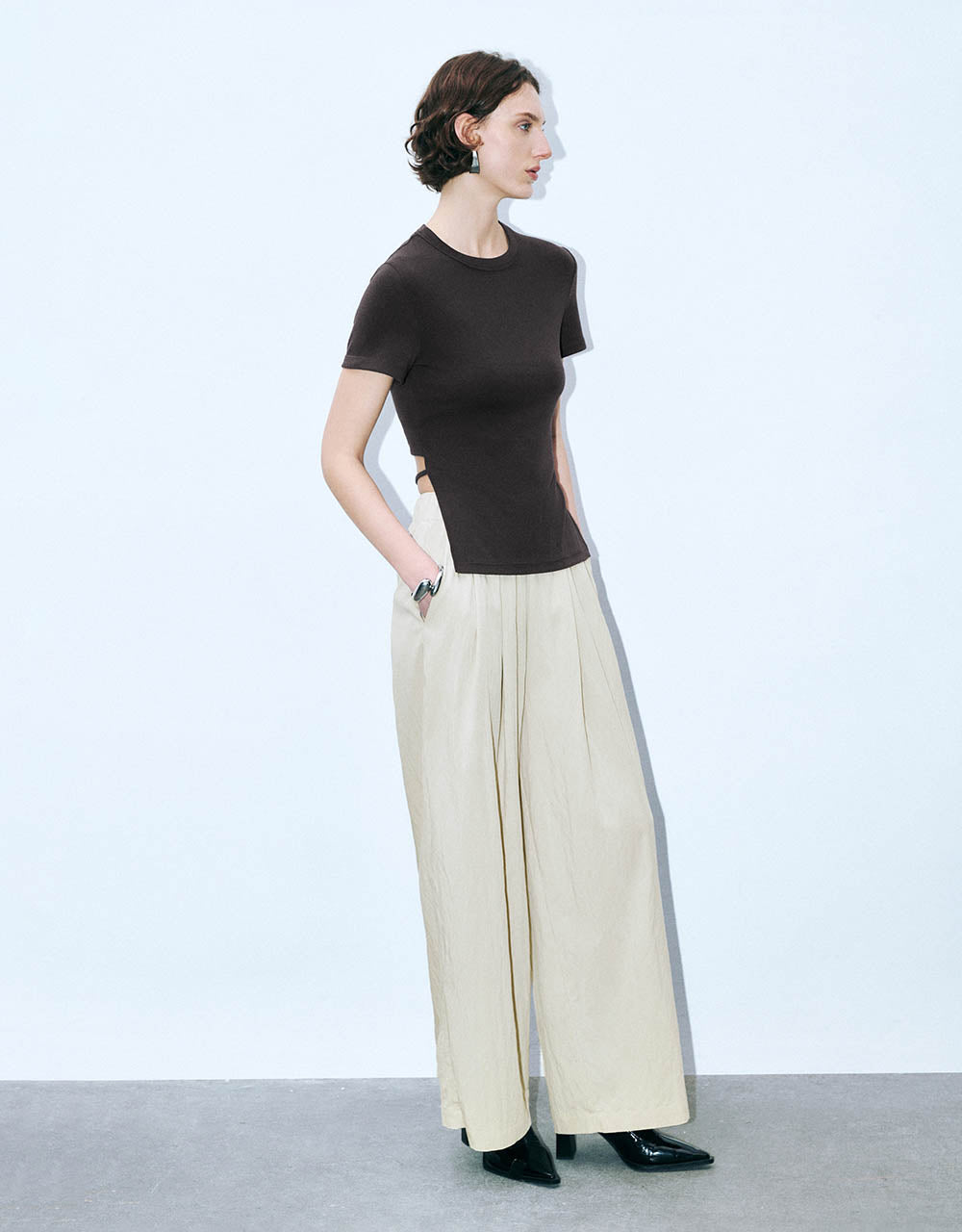 Loose Wide-Leg Pants