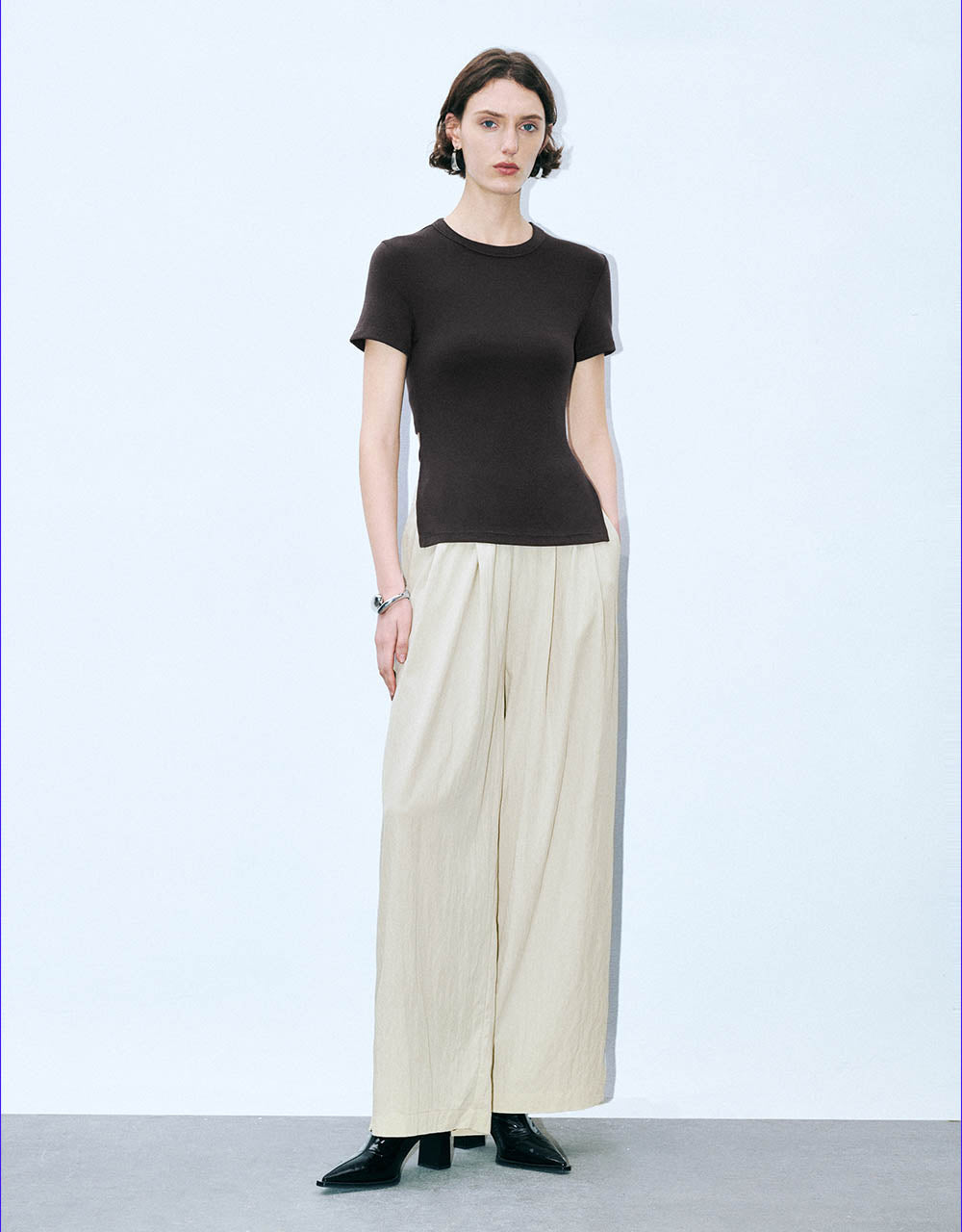 Loose Wide-Leg Pants