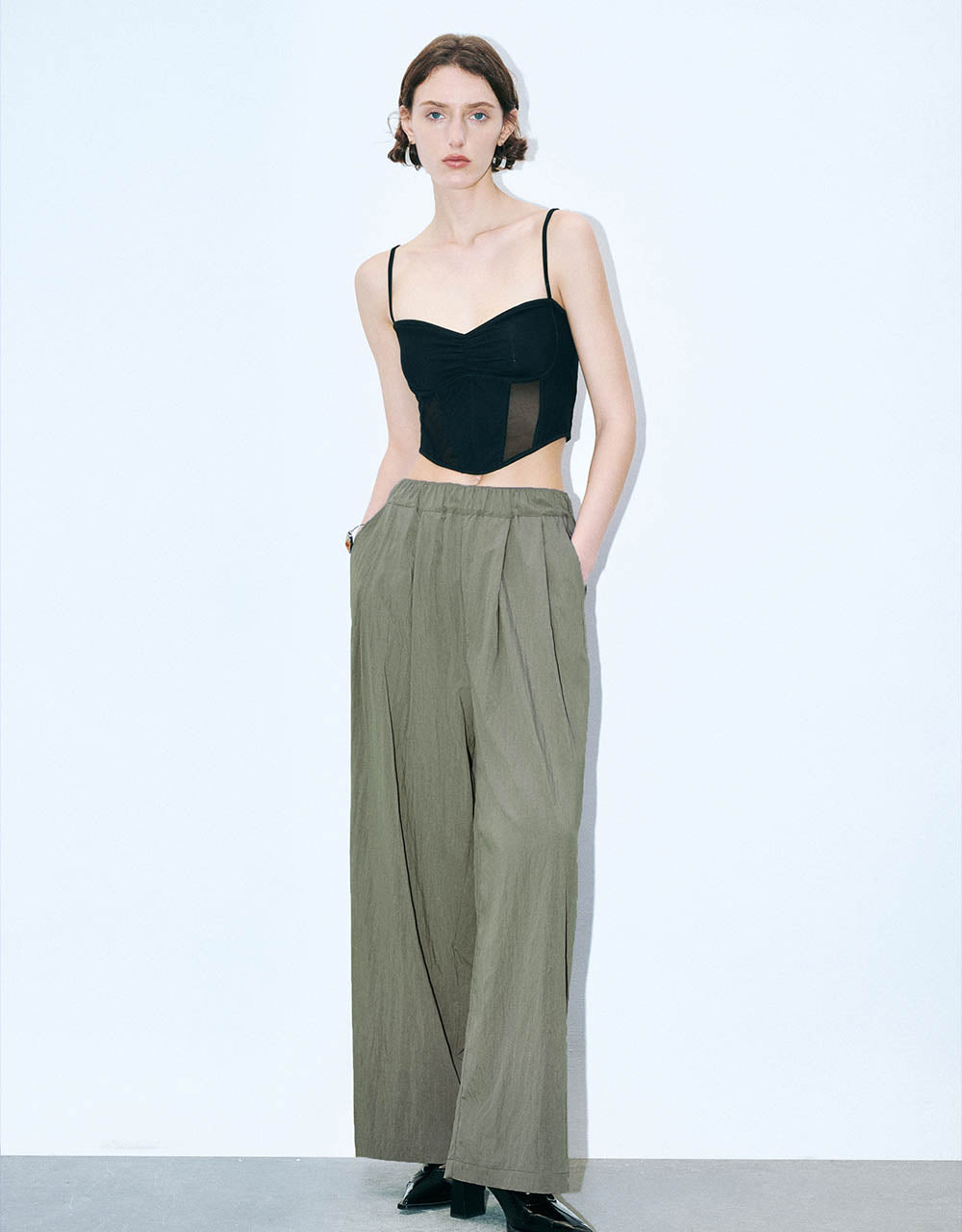 Loose Wide-Leg Pants