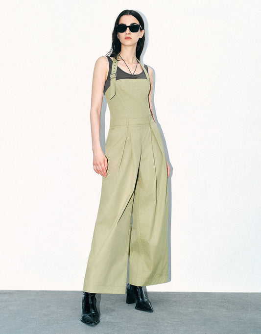 Halter Neck Loose Jumpsuit