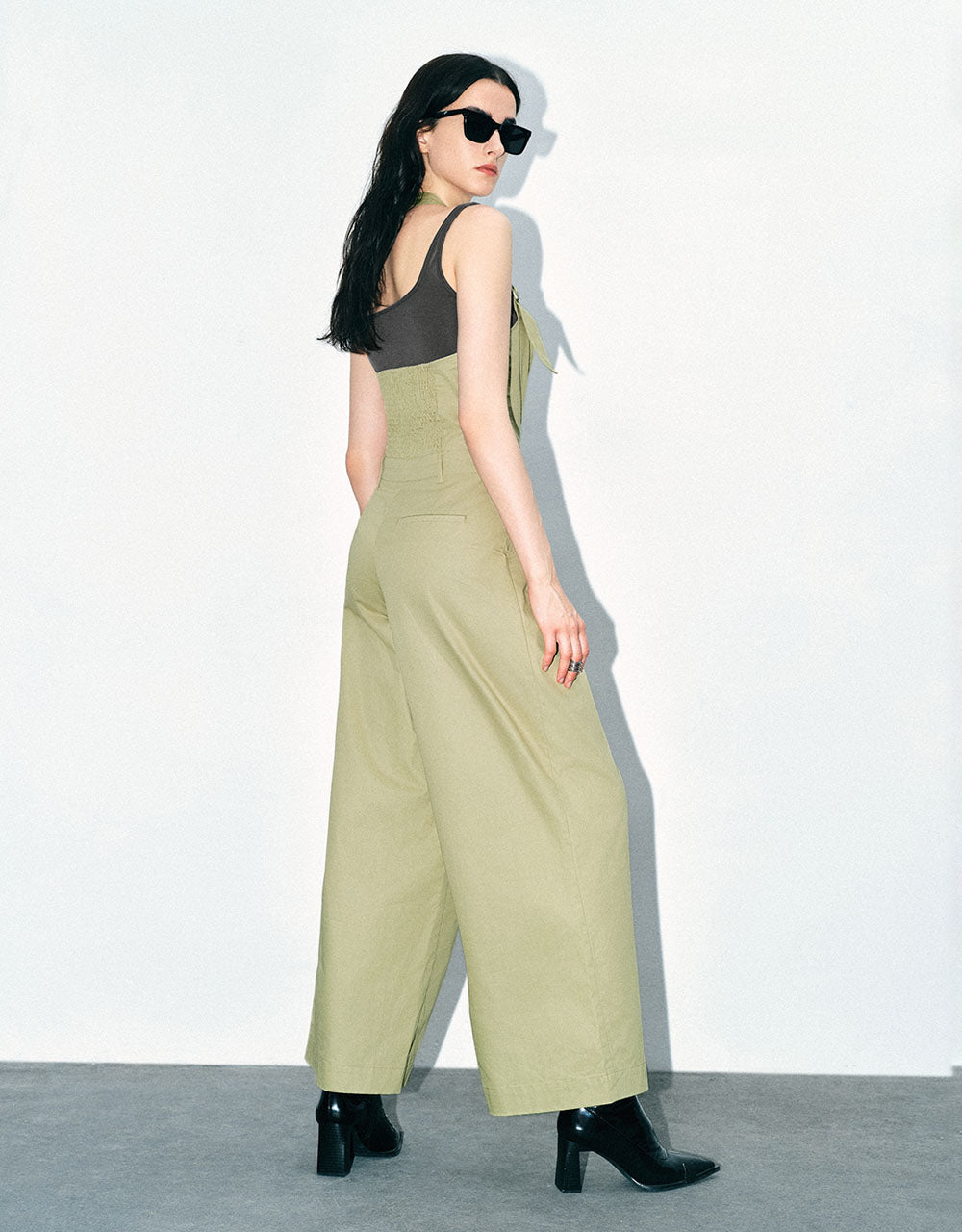 Halter Neck Loose Jumpsuit