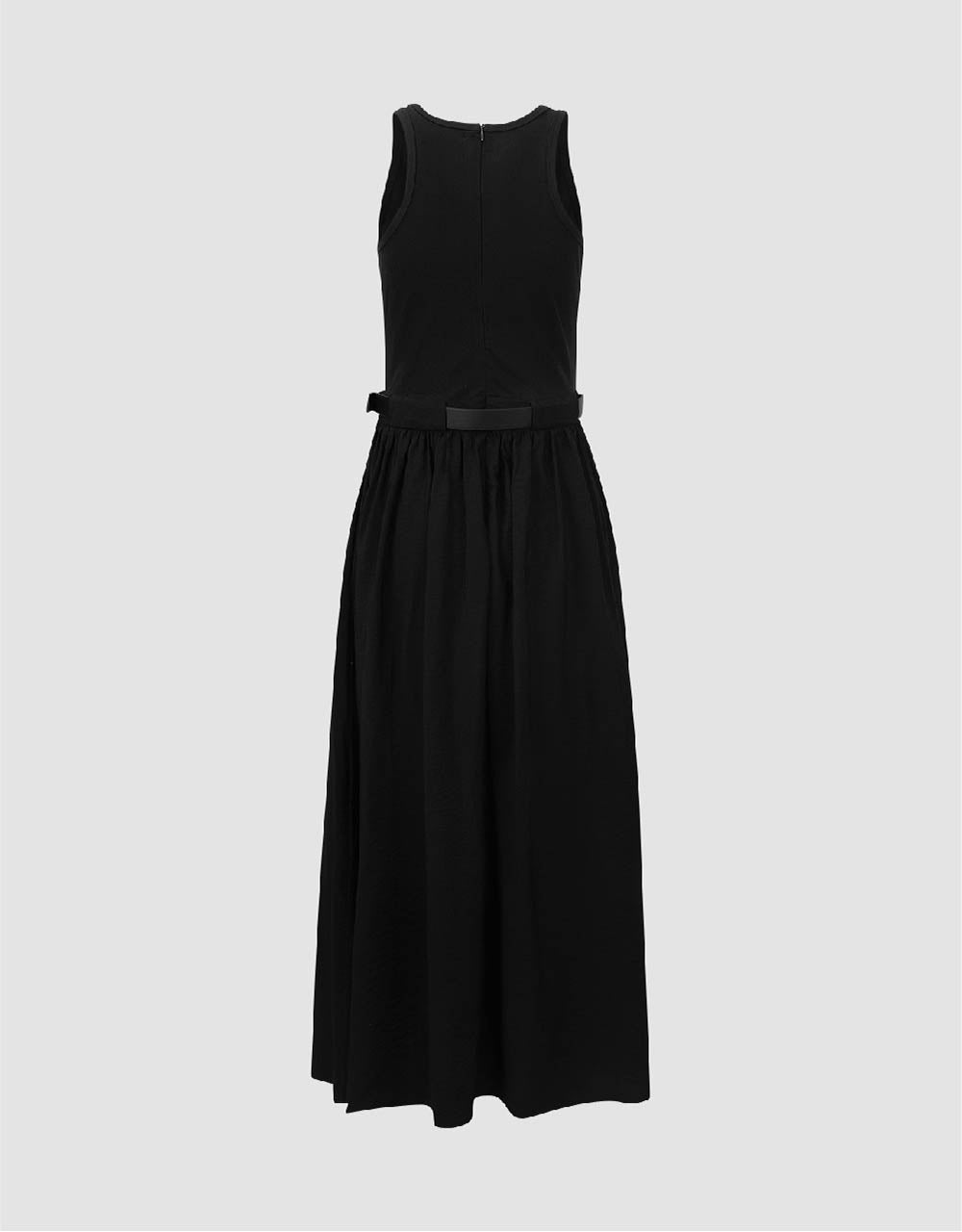 Sleeveless Crew Neck Straight Dress