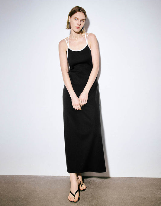 Sleeveless U Neck A-Line Dress