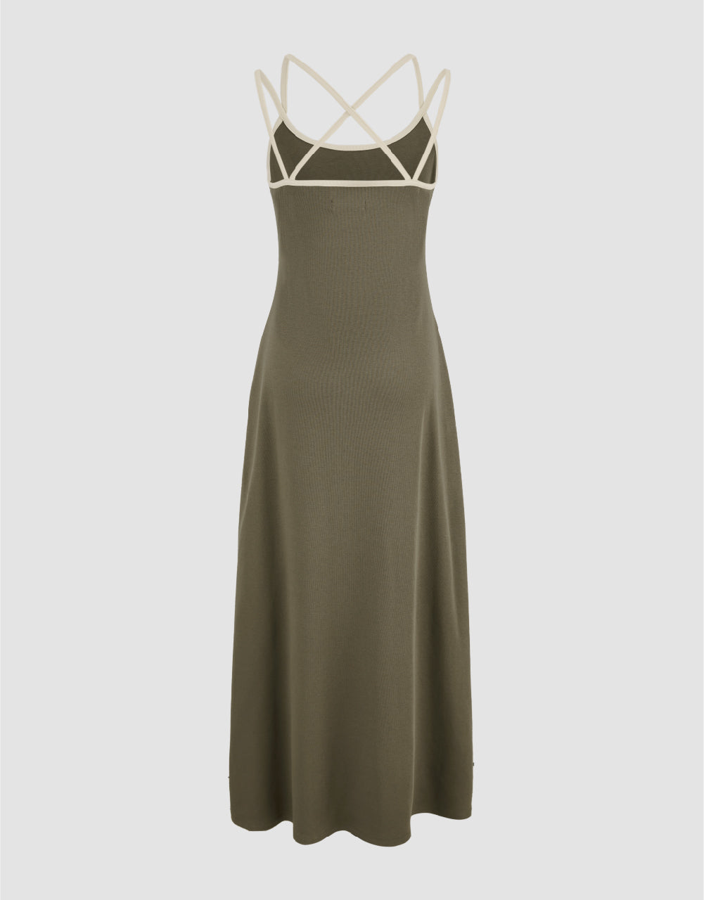 Sleeveless U Neck A-Line Dress