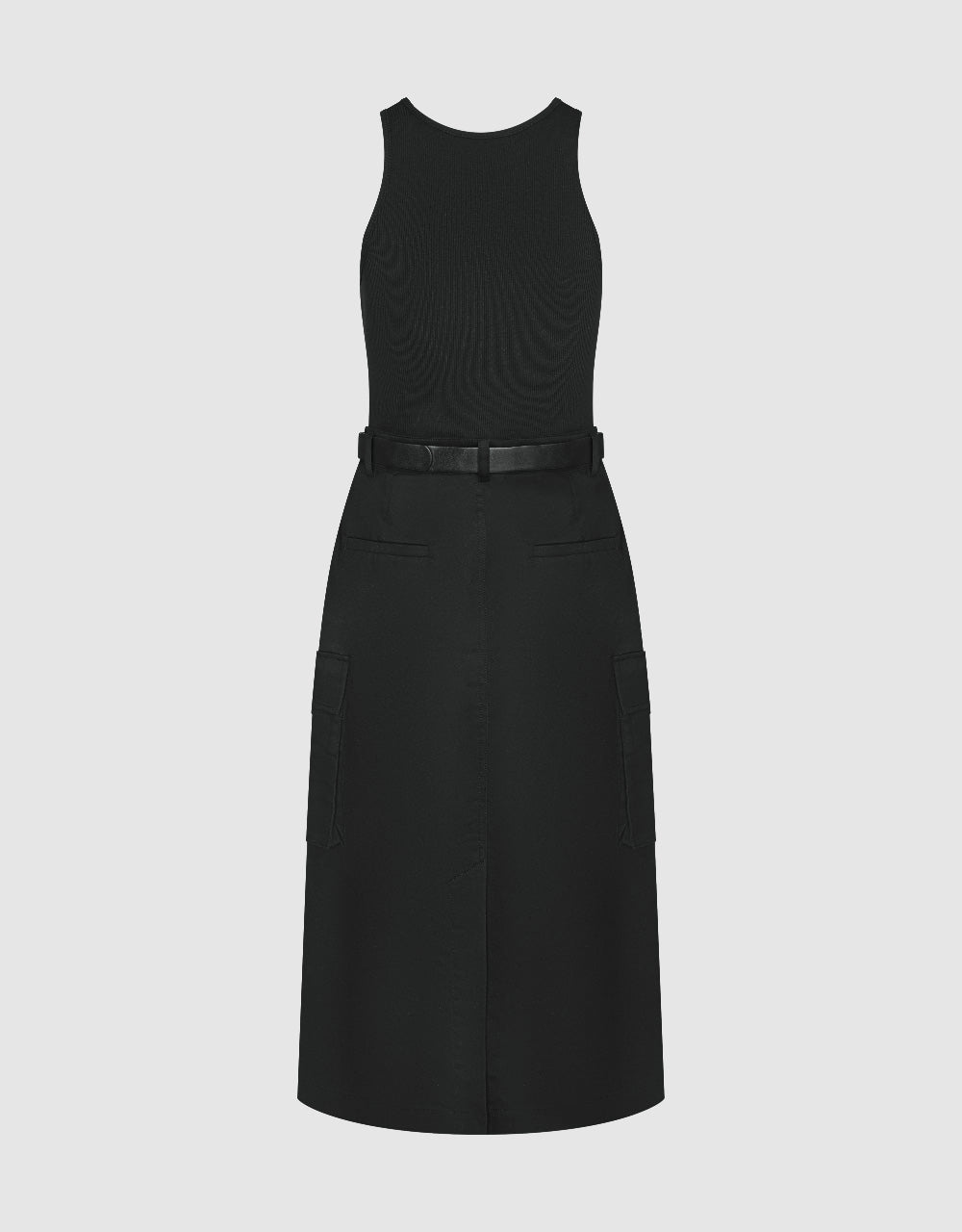 Sleeveless Crew Neck Straight Dress