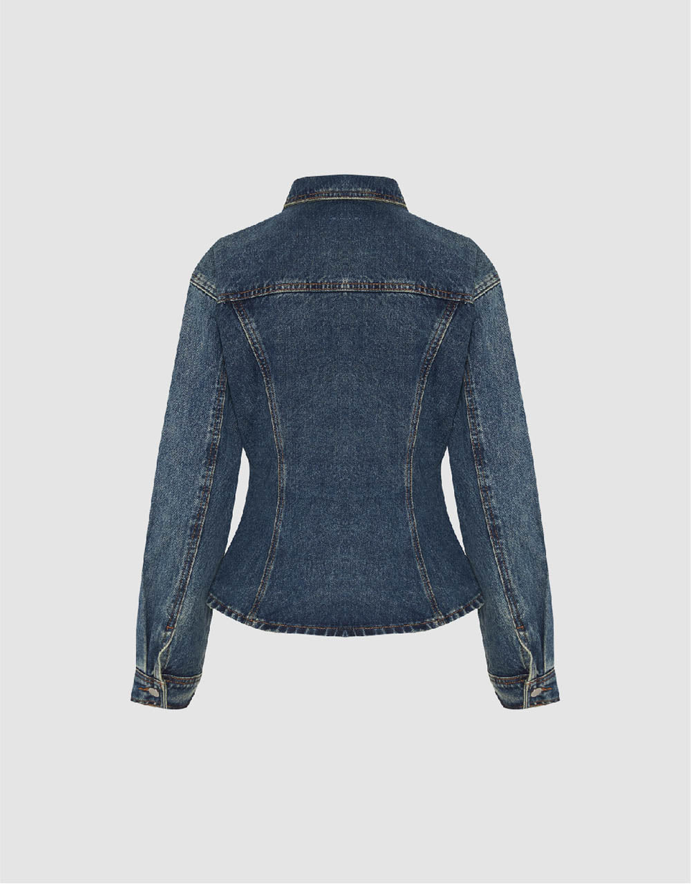 Drop Shoulder Sleeve Denim Jacket