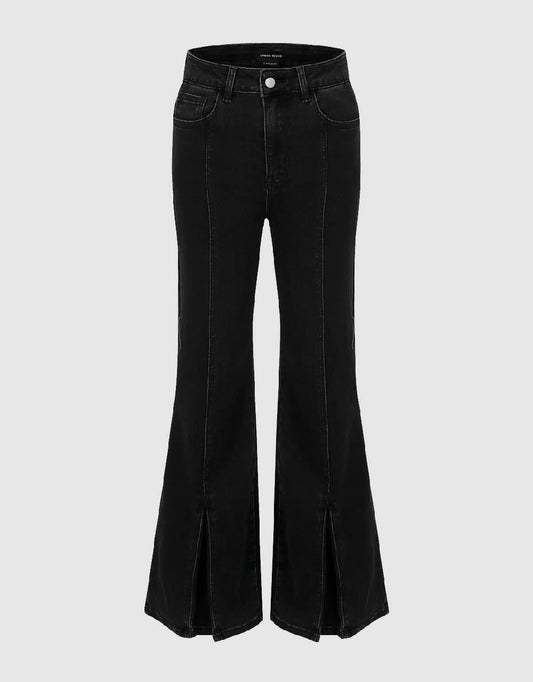 Split Hem Flare Jeans