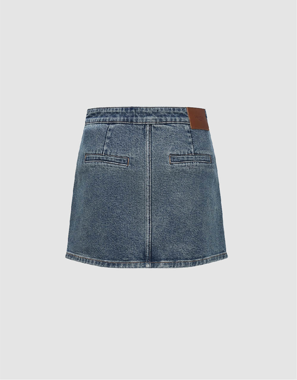 Mini Straight Denim Skirt