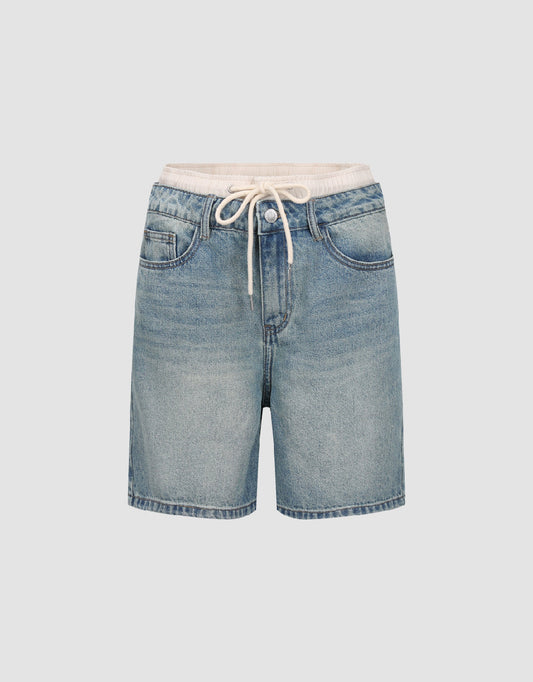Loose Denim Shorts