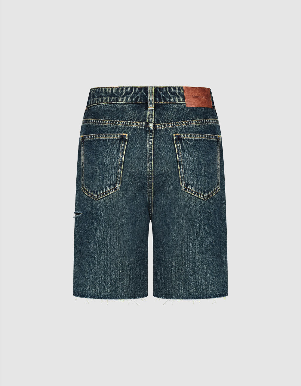 Raw Hem Denim Shorts