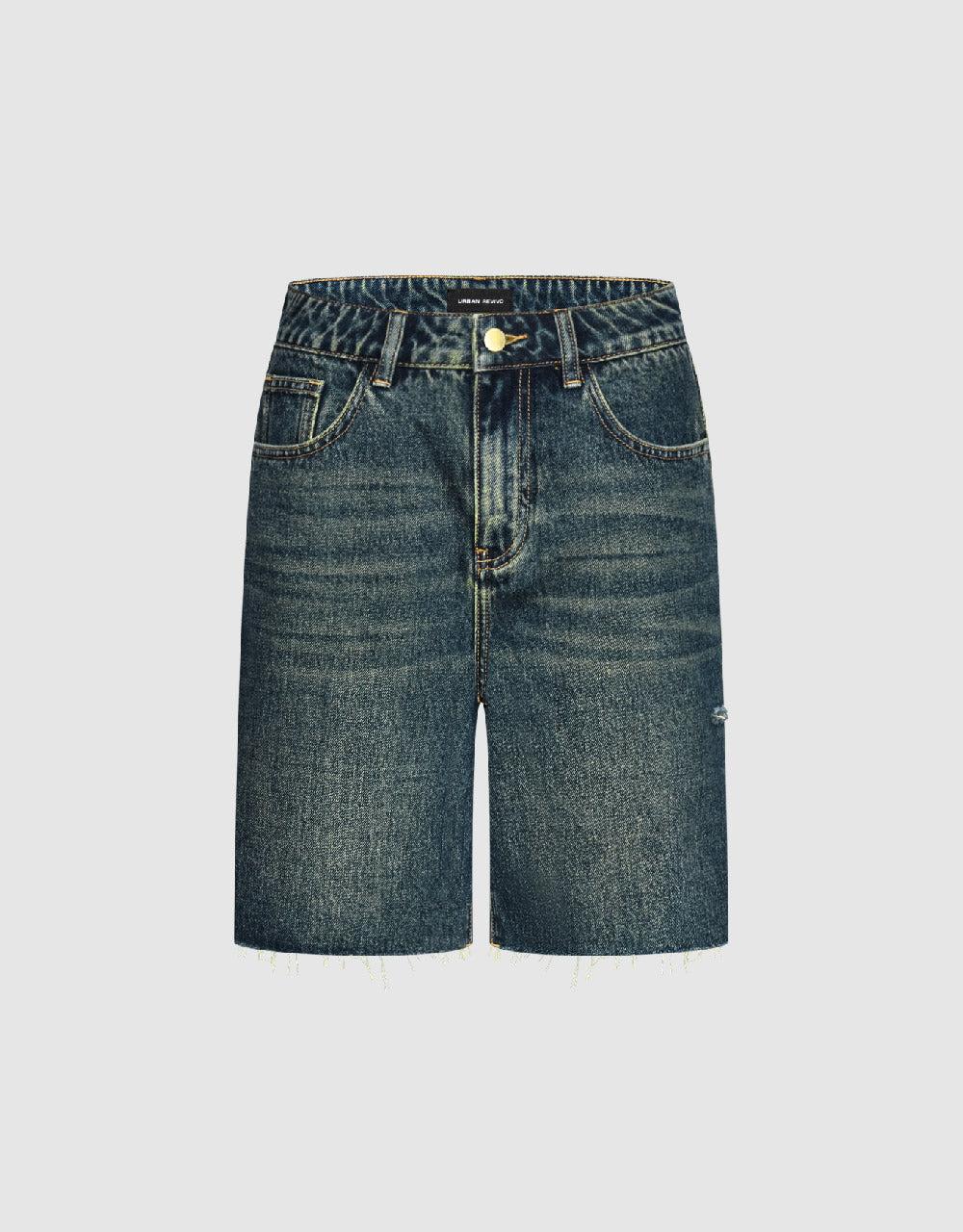 Raw Hem Denim Shorts