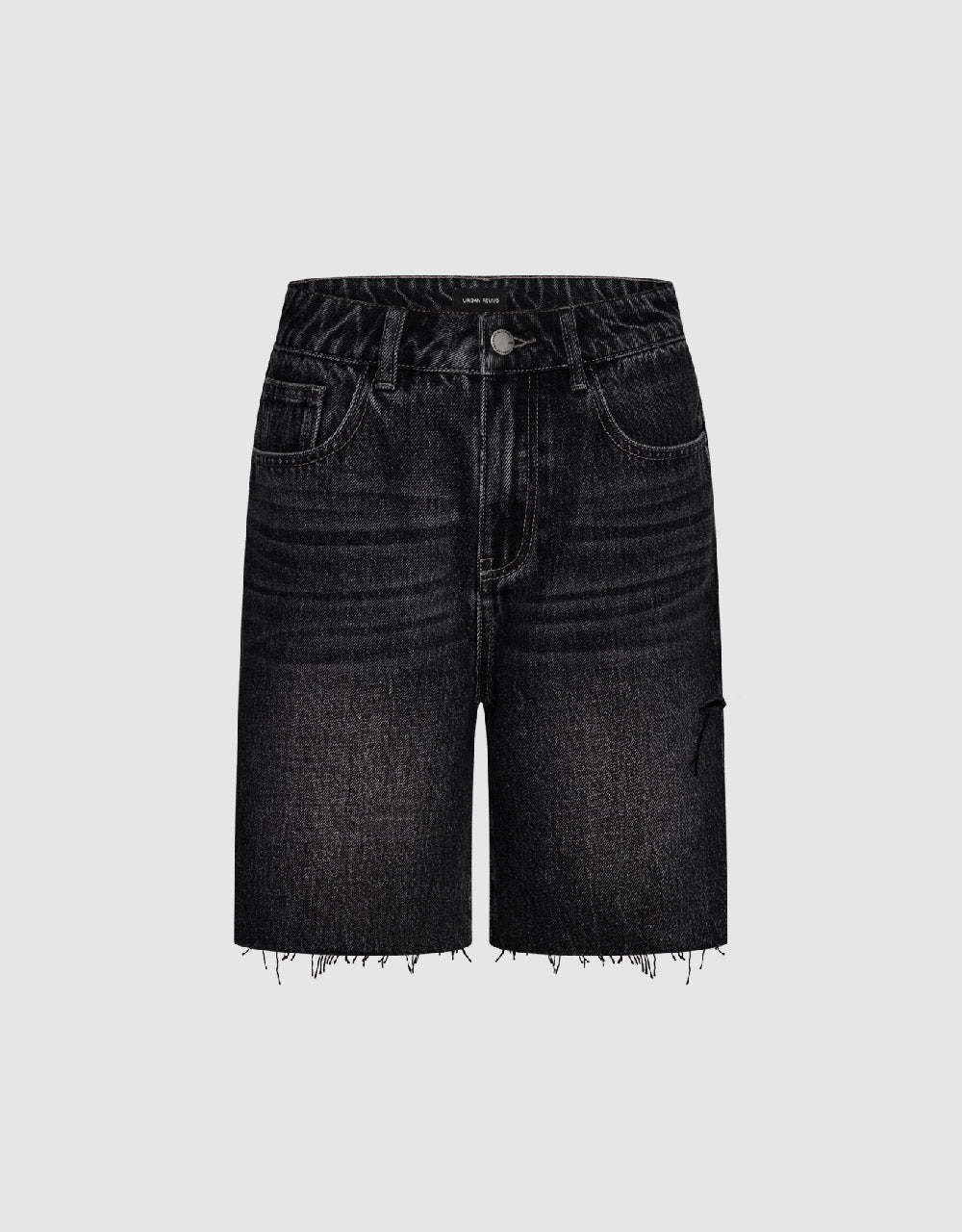 Raw Hem Denim Shorts