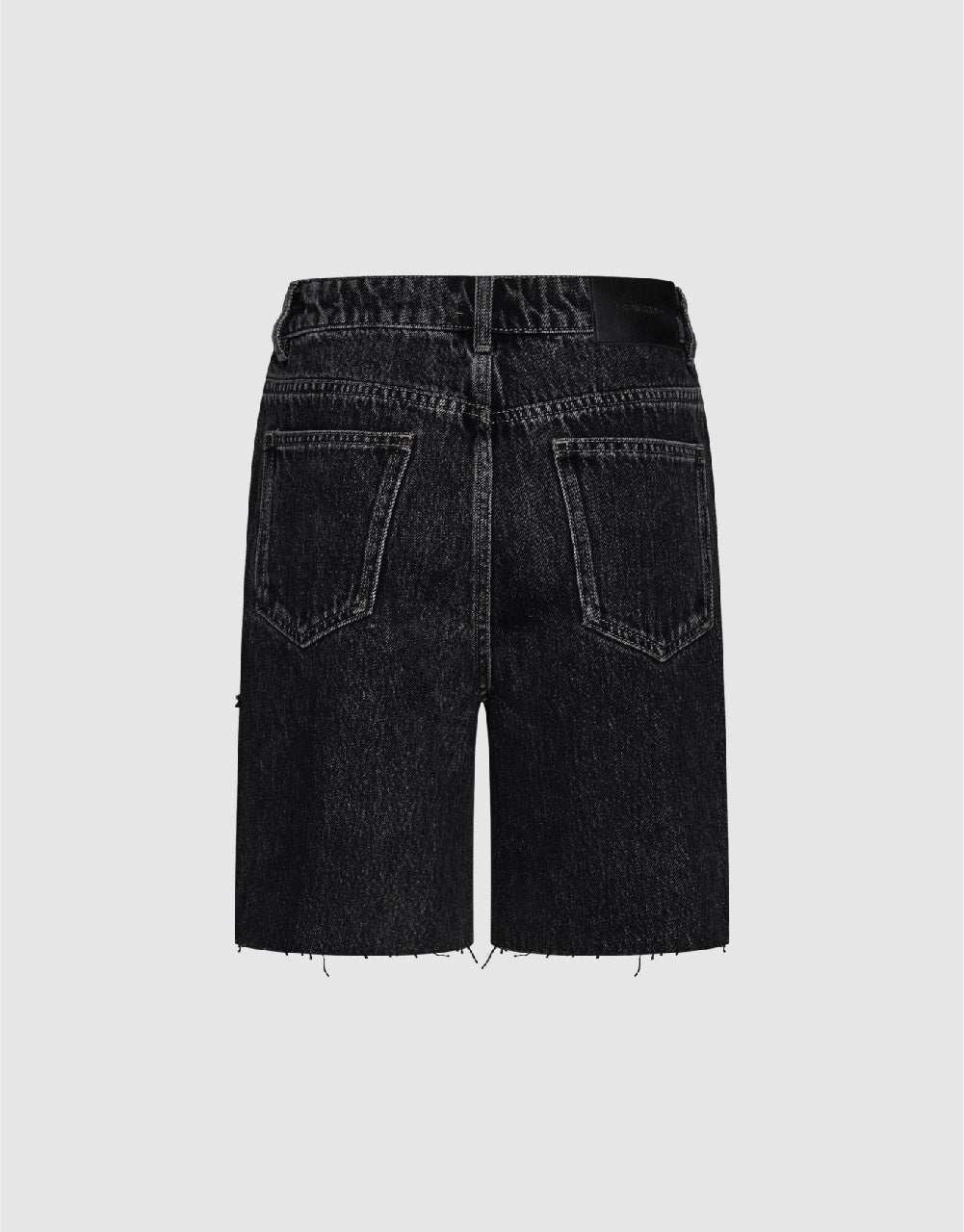 Raw Hem Denim Shorts