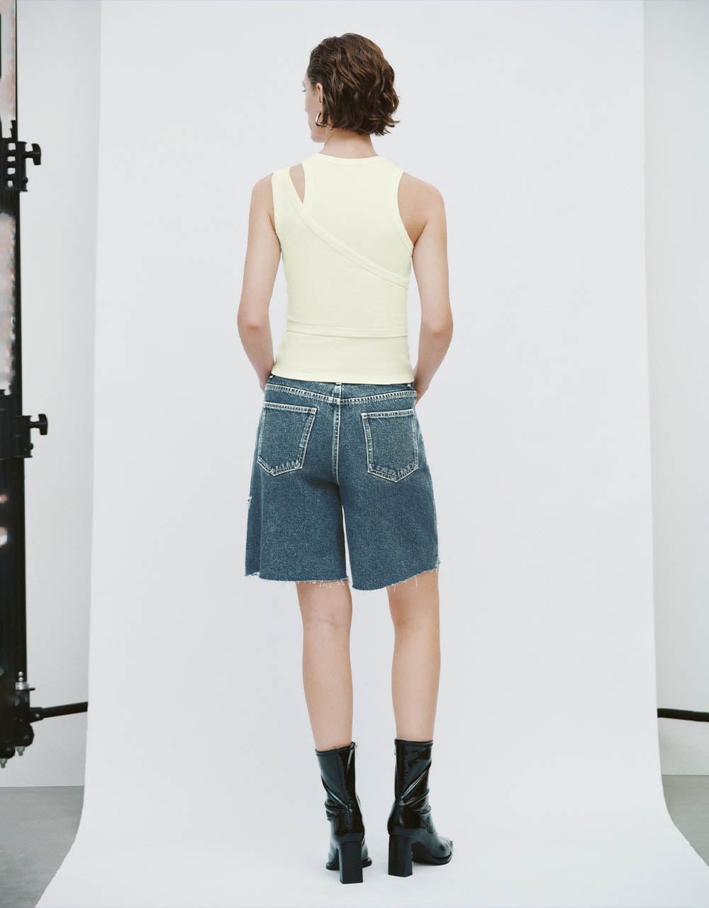 Raw Hem Denim Shorts