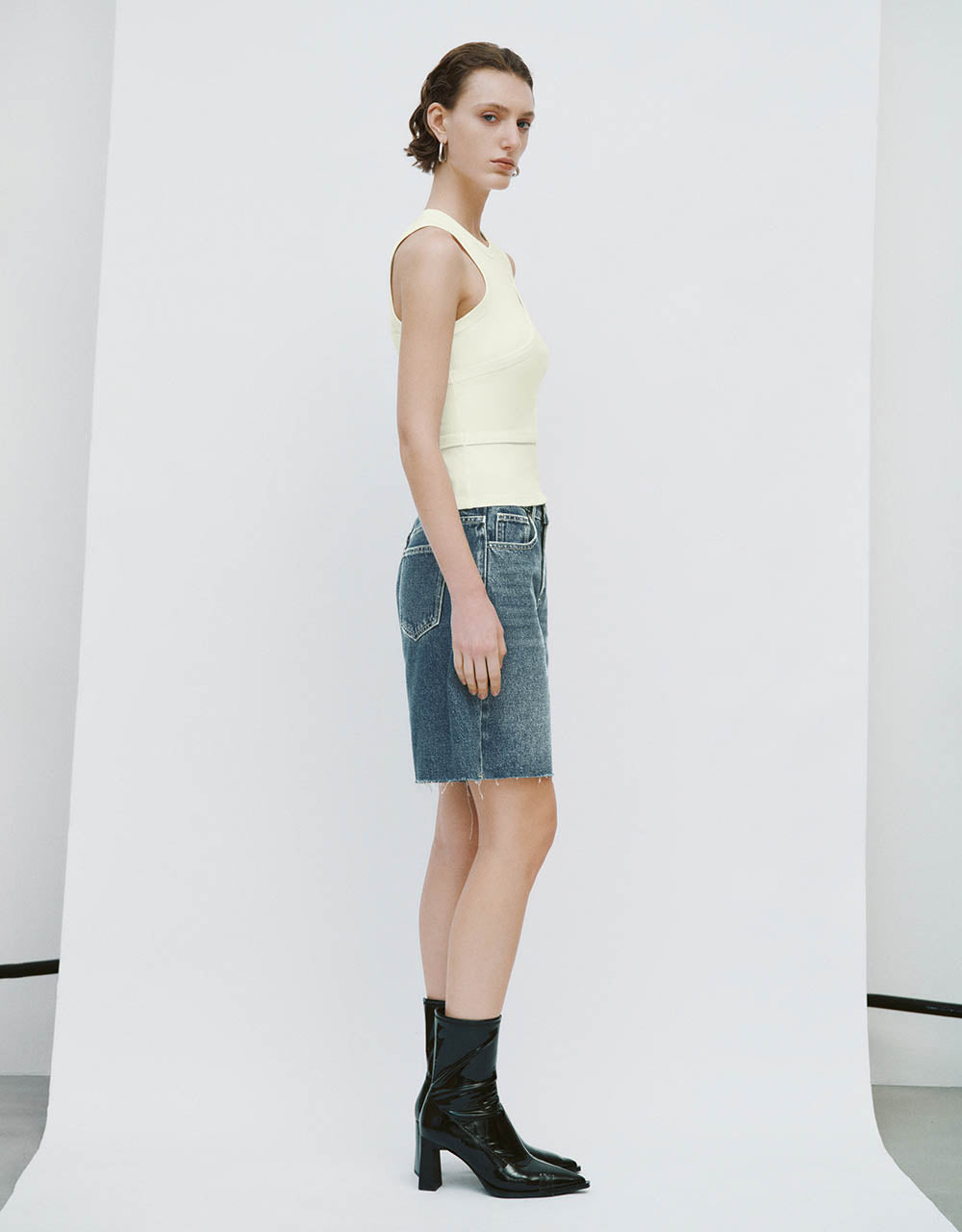 Raw Hem Denim Shorts