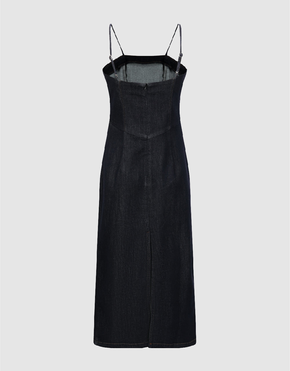 Off-Shoulder Denim Cami Dress