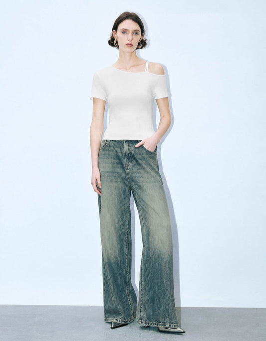 Loose Wide-Leg Jeans