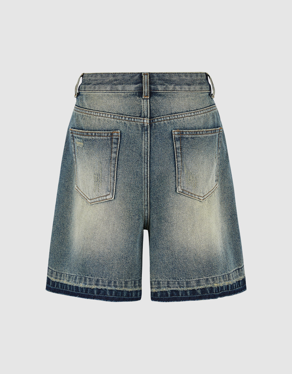 Raw Hem Denim Shorts