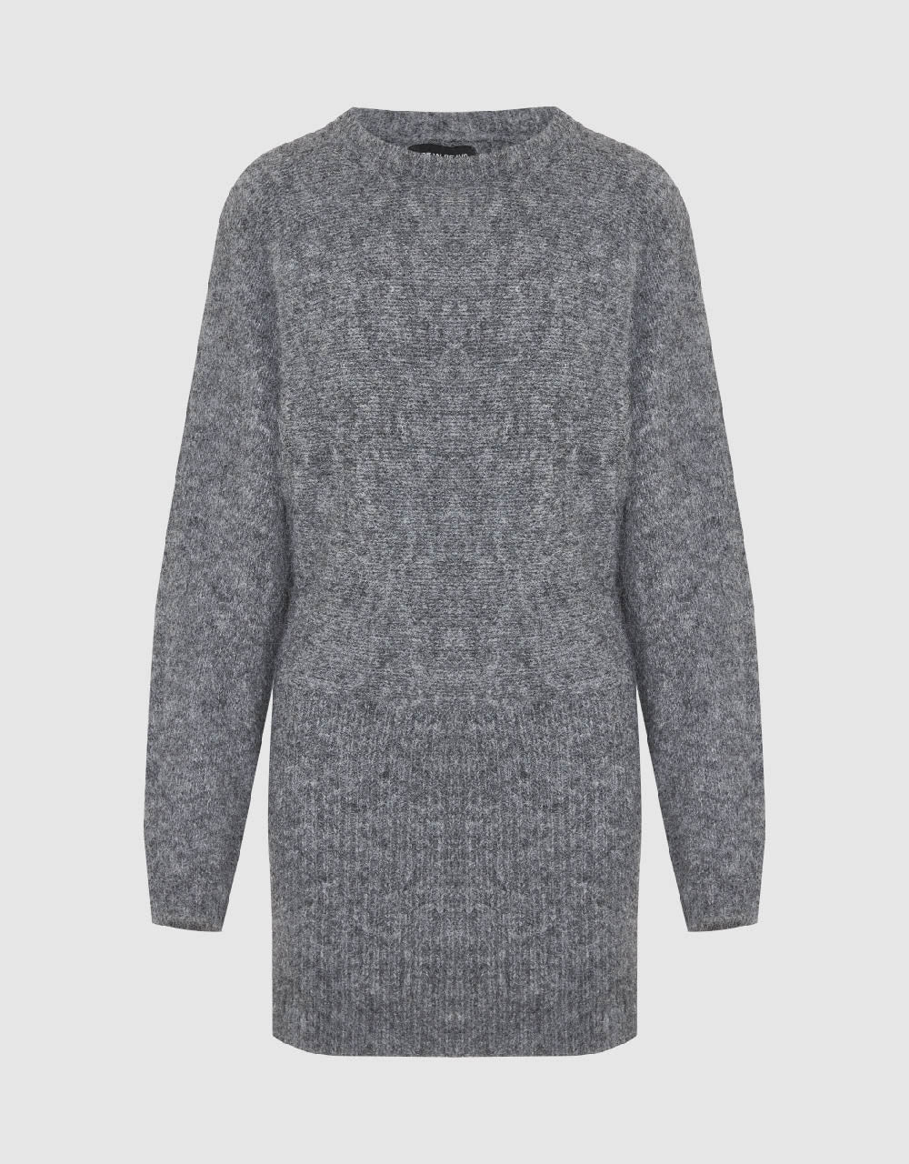 Crew Neck Straight Sweater Dress