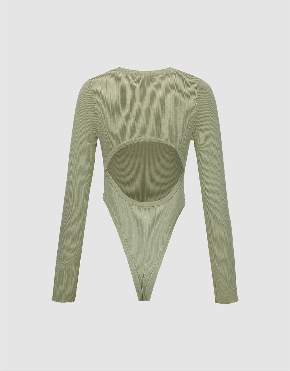 Crew Neck Knitted Bodysuit