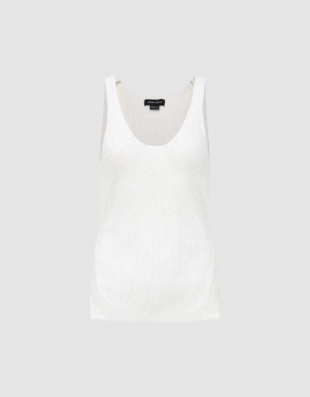 U Neck Knitted Tank Top