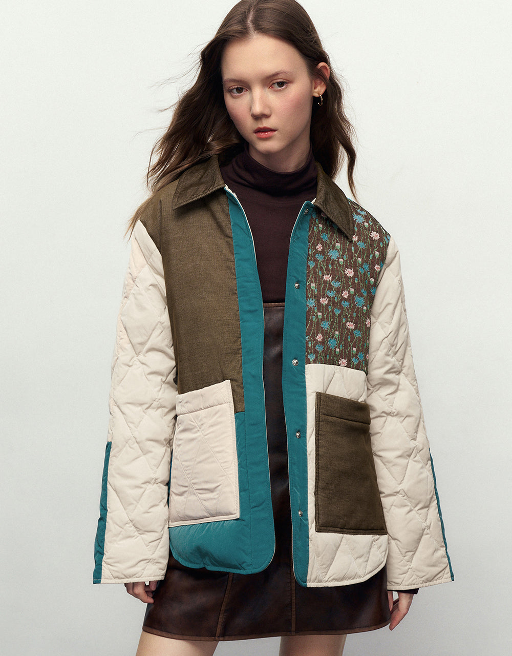 Colorblocks Straight Down Jacket